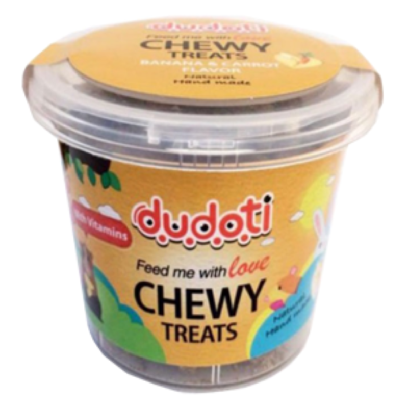 تصویر تشویقی جونده دودوتی موز و هویج وزن 100 گرم 